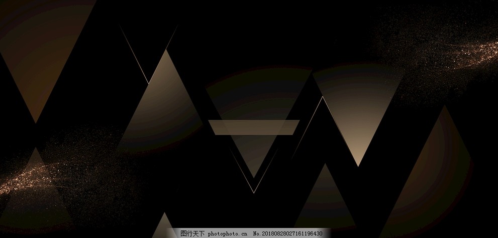 黑金科技立体几何形体背景素材图片 其他 现代科技 图行天下素材网